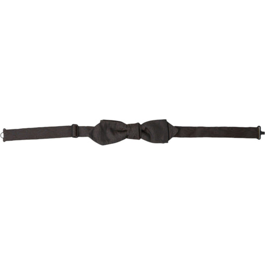 Dolce & Gabbana Elegant Brown Silk Blend Bow Tie Dolce & Gabbana Dark Slate Gray