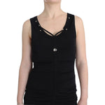 Roccobarocco Elegant Black Sheath Knee-Length Dress Roccobarocco Black
