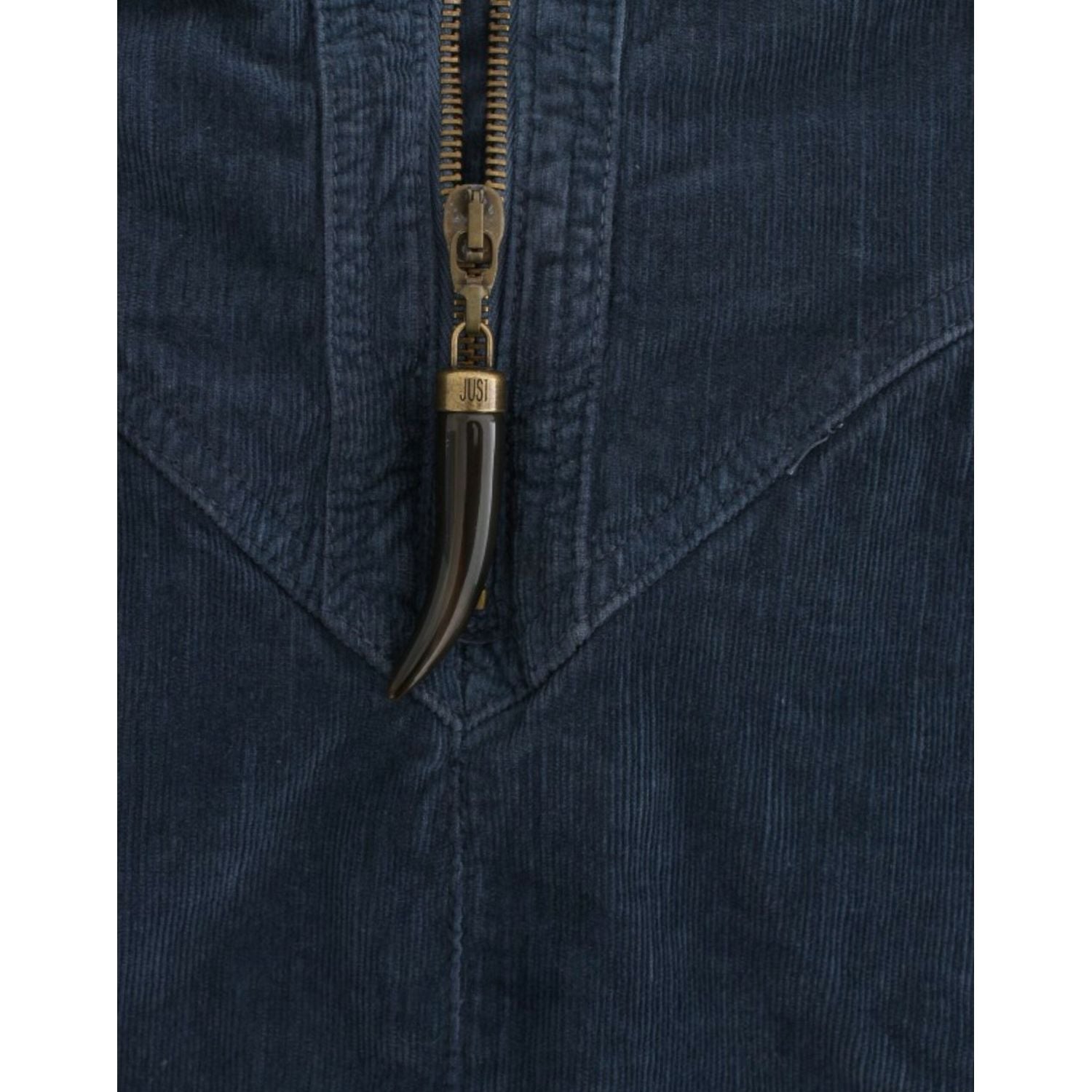 Cavalli Blue corduroy pencil skirt
