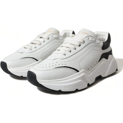 Dolce & Gabbana White Black Low Top Daymaster Sneakers Shoes Dolce & Gabbana