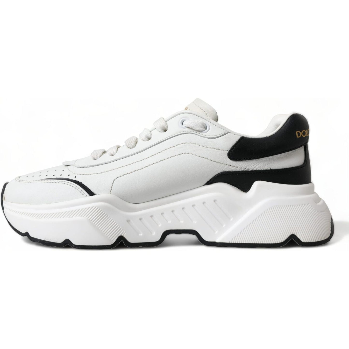 Dolce & Gabbana White Black Low Top Daymaster Sneakers Shoes Dolce & Gabbana
