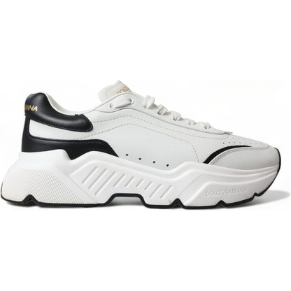 Dolce & Gabbana White Black Low Top Daymaster Sneakers Shoes Dolce & Gabbana