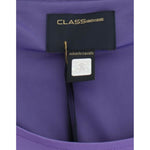 Cavalli Elegant Purple Floral Jersey Dress Cavalli Dark Slate Blue