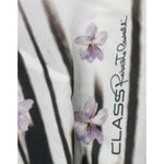 Cavalli Elegant Purple Floral Jersey Dress Cavalli Light Gray