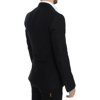 Dolce & Gabbana Black wool silk SICILIA blazer