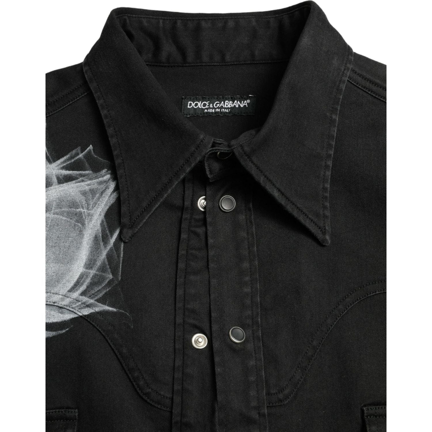 优雅花卉印花正装衬衫