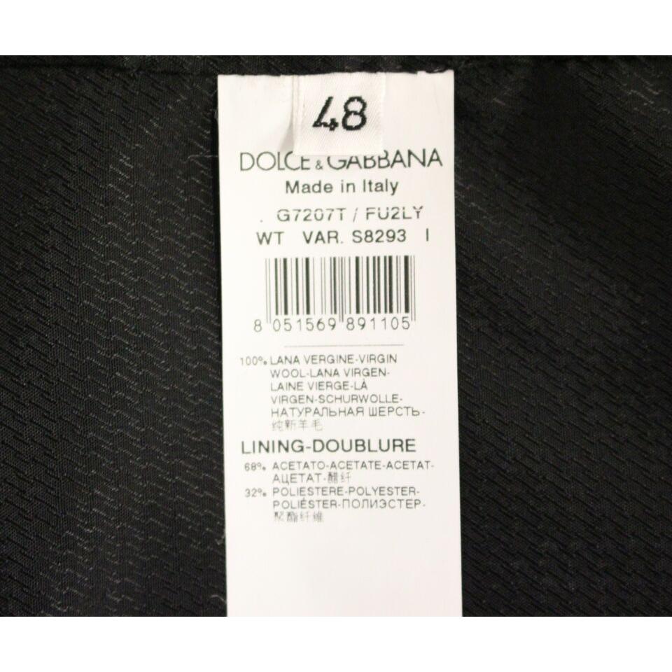 Dolce & Gabbana Elegant Gray Wool Dress Vest Dolce & Gabbana Black