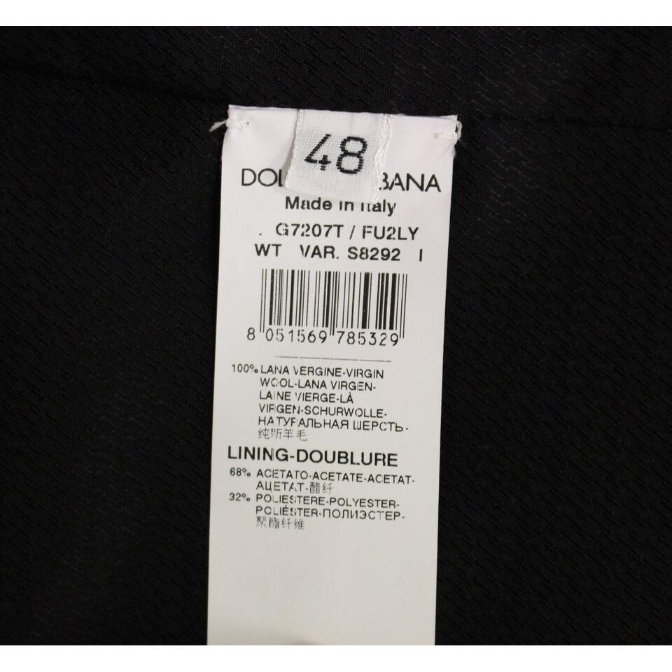 Dolce & Gabbana Elegant Gray Wool Formal Vest Dolce & Gabbana Black
