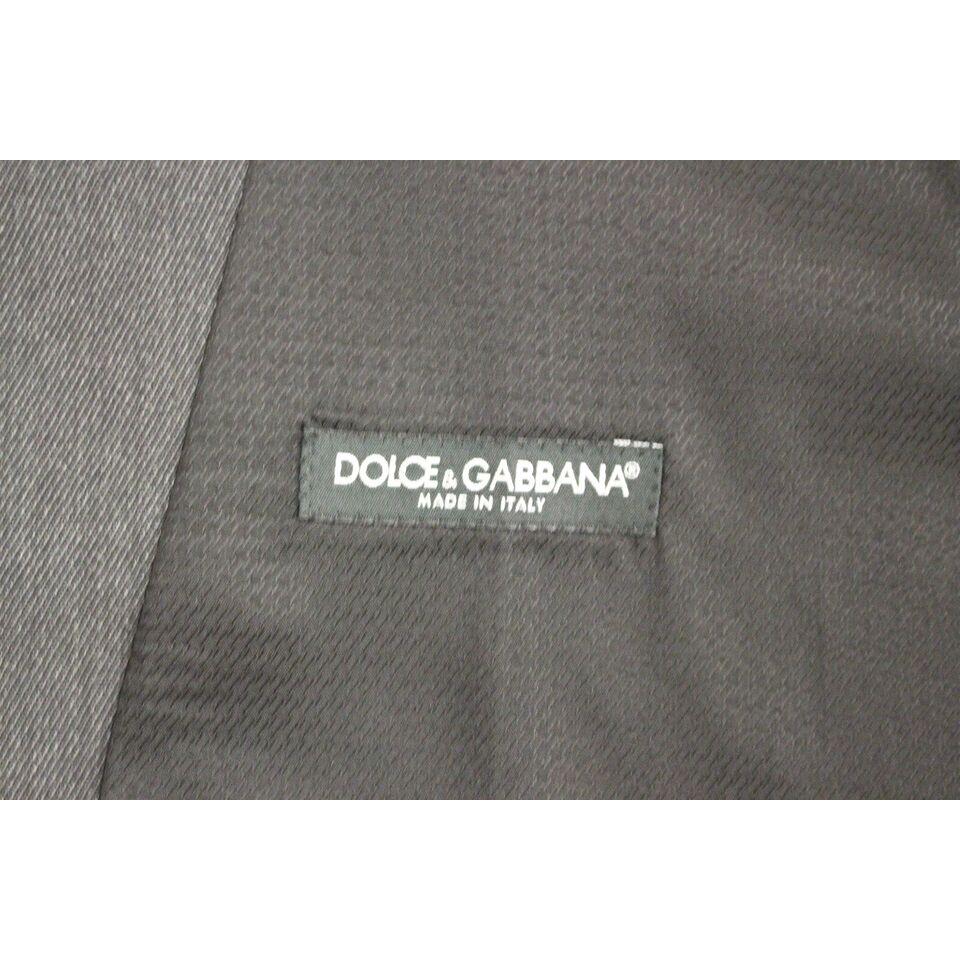 Dolce & Gabbana Elegant Gray Wool Formal Vest Dolce & Gabbana Dim Gray
