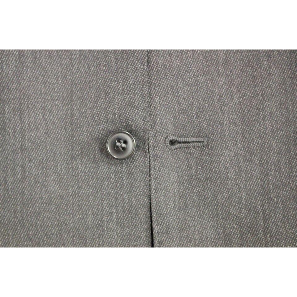 Dolce & Gabbana Elegant Gray Wool Formal Vest Dolce & Gabbana Slate Gray