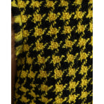 Dolce & Gabbana Yellow Houndstooth Sleeveless Aline Mini Dress DR28964-40