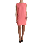 Dolce & Gabbana Pink Virgin Wool Sleeveless Mini Dress DR28982-50