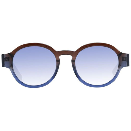 Scotch & Soda Brown Men Sunglasses Scotch & Soda Light Steel Blue