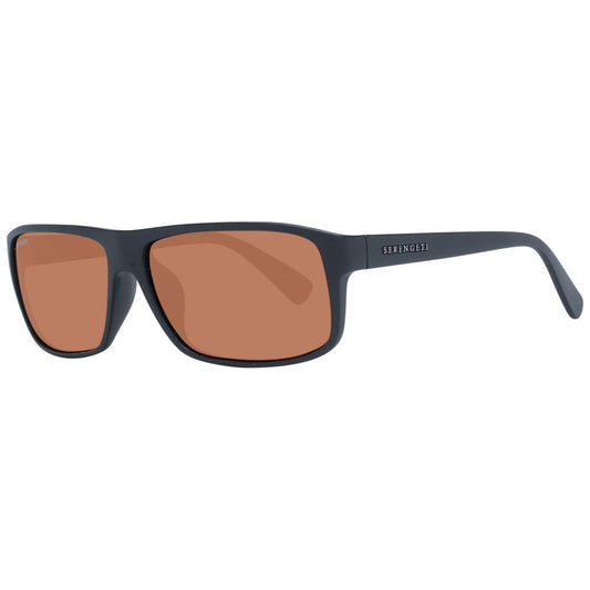 Serengeti Black Unisex Sunglasses Serengeti Rosy Brown