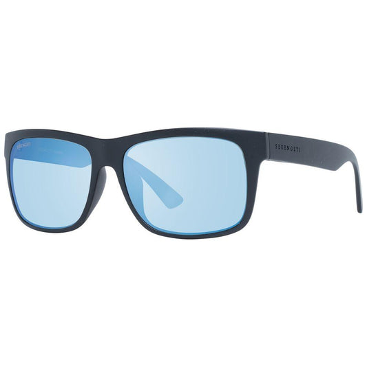 Serengeti Black Unisex Sunglasses Serengeti Light Blue