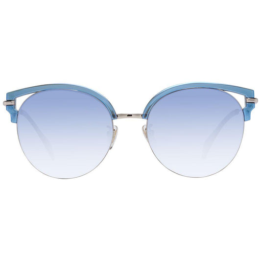 Police Chic Blue Gradient Butterfly Sunglasses Police Light Gray