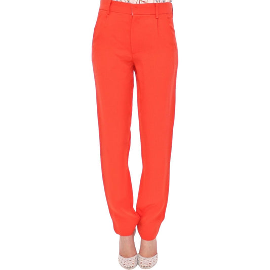 CO|TE Chic Orange Boyfriend Pants - Italian Crafted CO|TE Tomato
