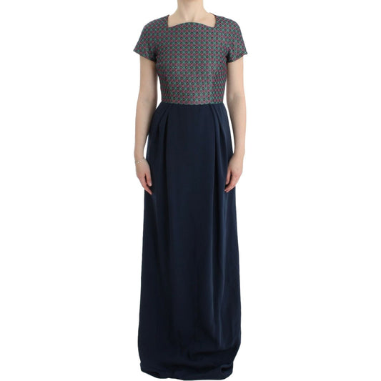 CO|TE Multicolor Short Sleeve Doris Long Dress CO|TE Dark Slate Gray