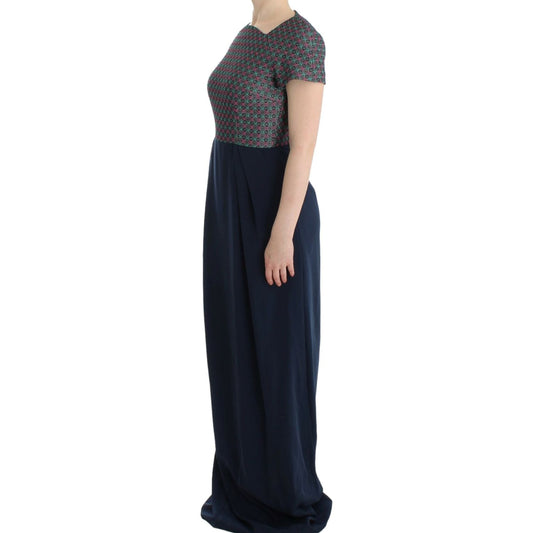 CO|TE Multicolor Short Sleeve Doris Long Dress CO|TE Dark Slate Gray