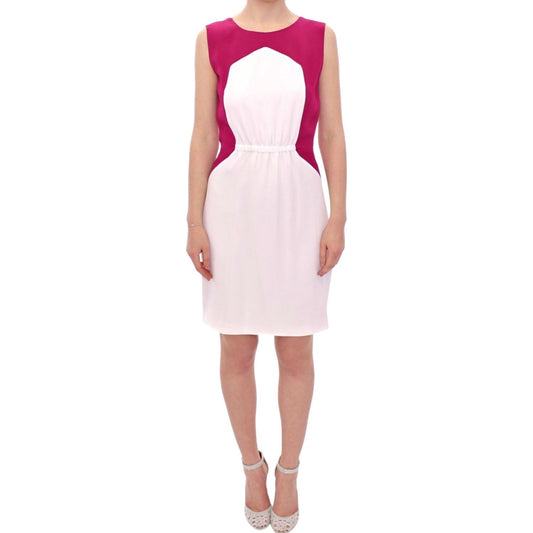 CO|TE Chic Pink & White Shift Dress CO|TE Light Gray