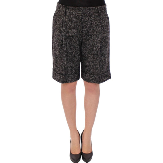 Dolce & Gabbana Elegant Gray Alpaca Blend Shorts Dolce & Gabbana Rosy Brown