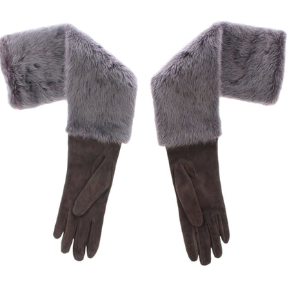 Dolce & Gabbana Gray Mink Fur Lambskin Suede Leather Gloves1728,67345645728,7 | S,7.5 | M,Accessories,Dolce & Gabbana,Gloves - Accessories,Gloves - Women - Accessories,Gray,Material: Mink Fur and lambskin leather,New with tags,Women,Women - Accessories