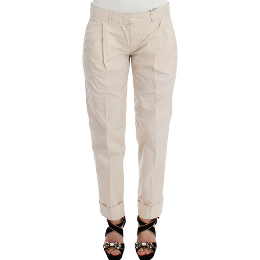 Ermanno Scervino Chic Beige Chino Pants - Elegance Redefined Jeans & Pants Ermanno Scervino Gray
