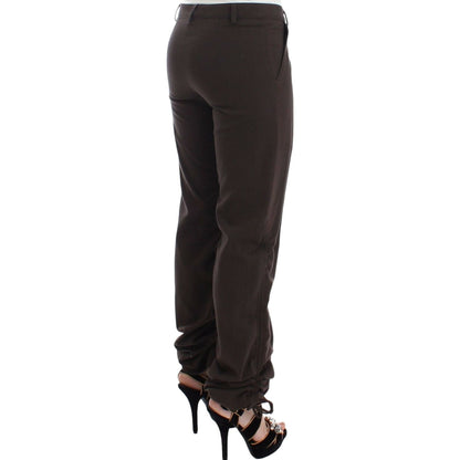 Ermanno Scervino Brown Chinos Casual Dress Pants Khakis