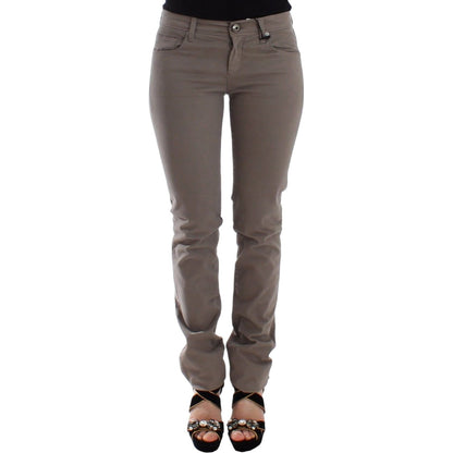 Ermanno Scervino Taupe Beige Slim Jeans Denim Pants Skinny