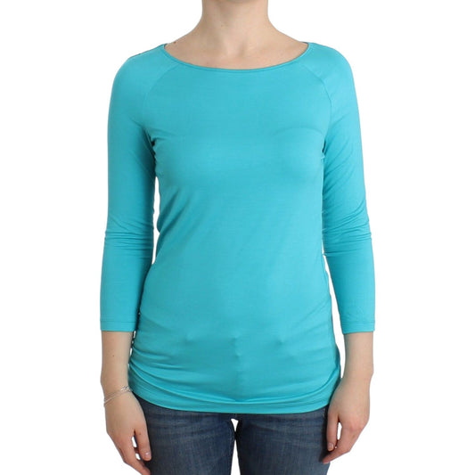 Ermanno Scervino Elegant Blue Modal Blend Top Ermanno Scervino Medium Turquoise