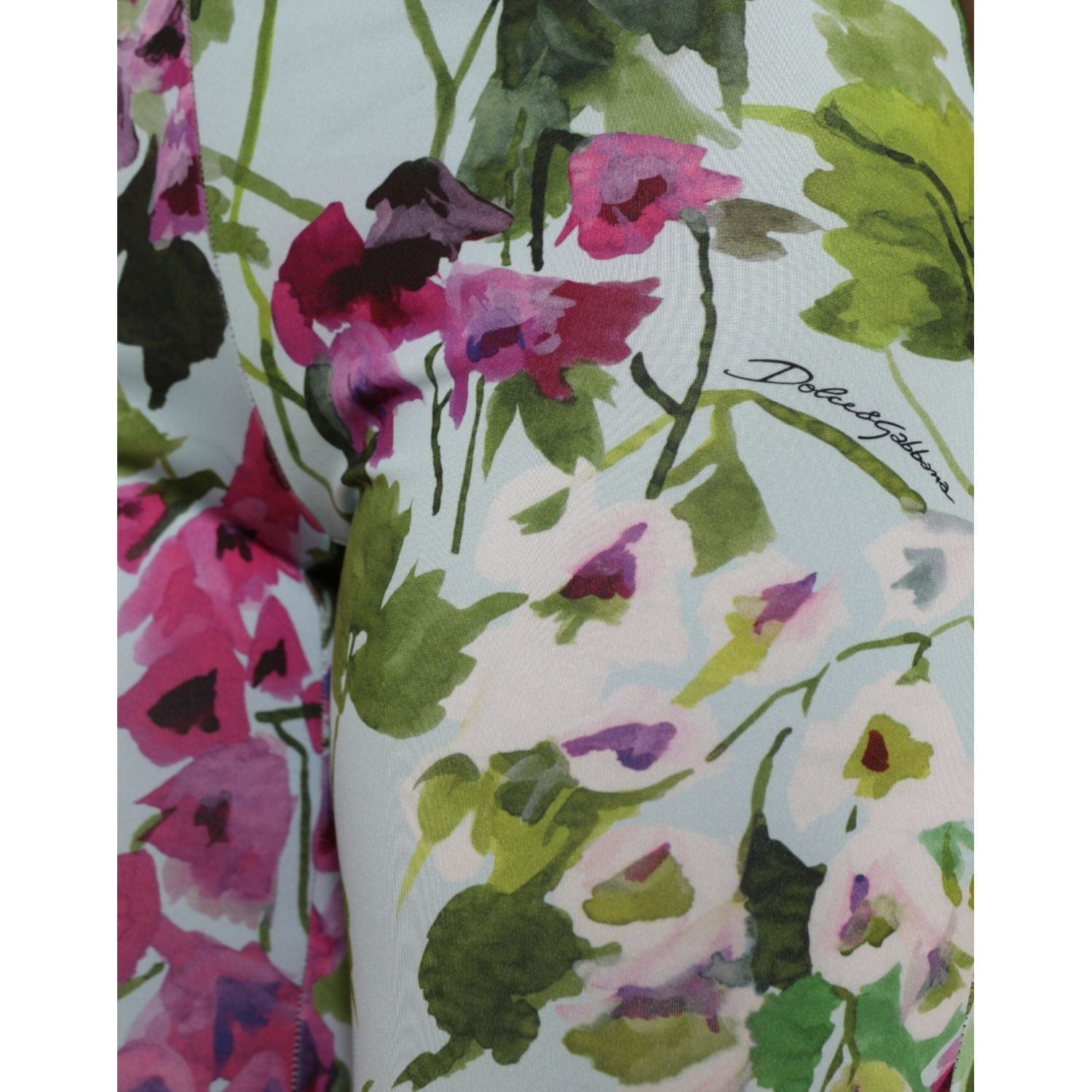 Dolce & Gabbana Multicolor Floral High Waist Leggings Pants