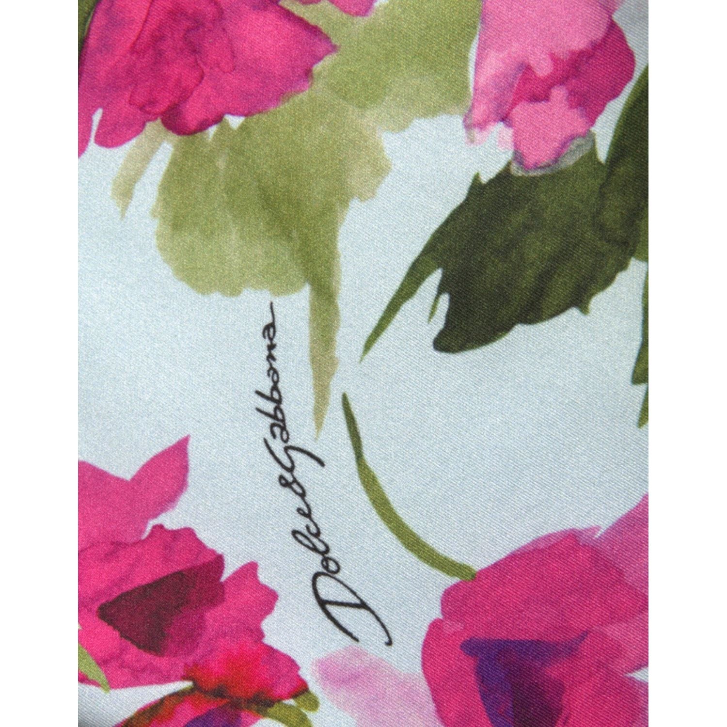 Dolce & Gabbana Multicolor Floral High Waist Leggings Pants