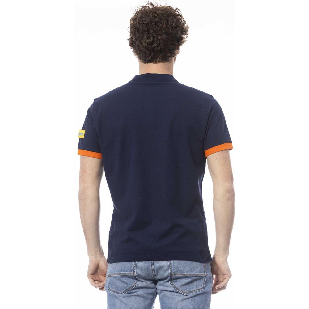 时尚蓝色短袖 Polo 衫