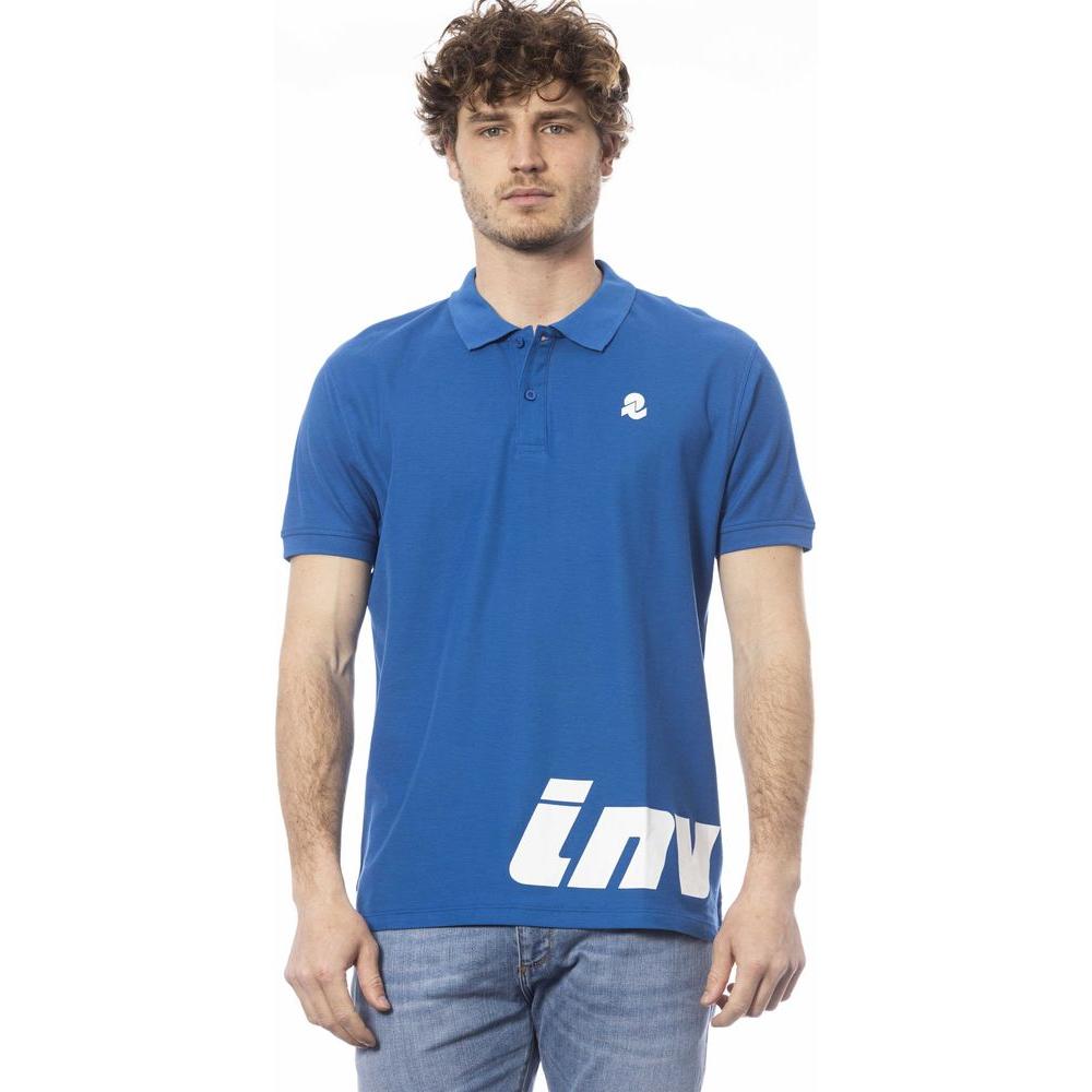 优雅短袖蓝色 Polo 衫