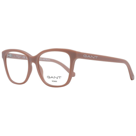 Brown Emilio Pucci Women Glasses Frame, full-rim butterfly style, plastic material, demo lenses, includes branded case, size 55-14-140.