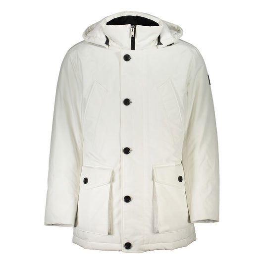 Hugo Boss White Elastane Jacket Hugo Boss