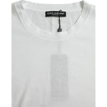 Dolce & Gabbana White Cotton Short Sleeves Crewneck T-shirt TSH85136-58