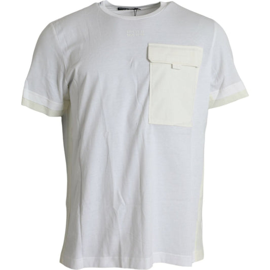 Dolce & Gabbana White Cotton Pocket Short Sleeves T-shirt TSH85138-56