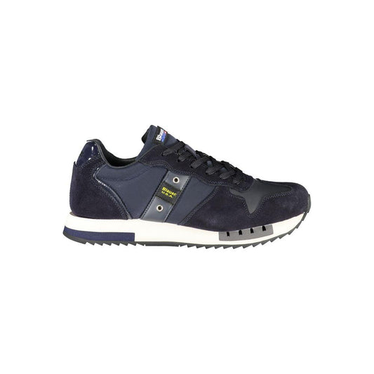 Blauer Contrast Lace-Up Sports Sneakers in Blue Blauer Dark Slate Gray