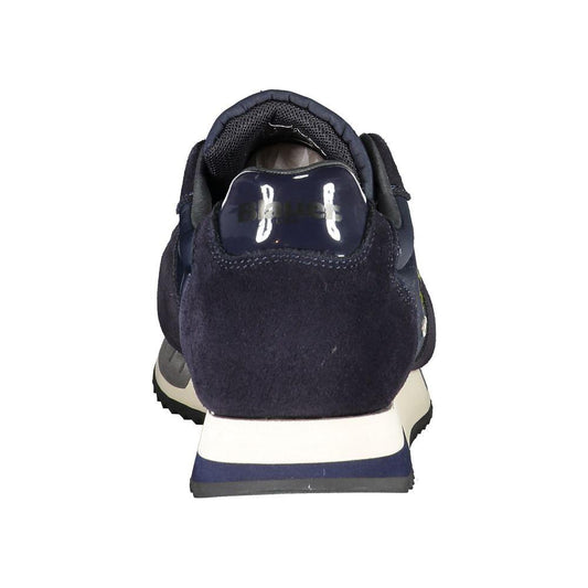 Blauer Contrast Lace-Up Sports Sneakers in Blue Blauer Dark Slate Gray