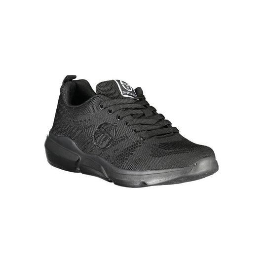 Sergio Tacchini Sleek Black Lace-up Sneakers with Contrast Detailing Sergio Tacchini Dark Slate Gray