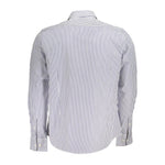 La Martina Elegant Long-Sleeved Striped Shirt for Men La Martina Lavender