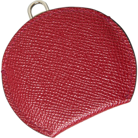 Dolce & Gabbana Elegant Red Leather Mirror Holder Dolce & Gabbana Brown