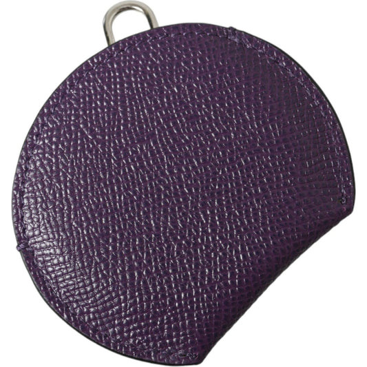 Dolce & Gabbana Elegant Purple Leather Mirror Holder Dolce & Gabbana Dark Slate Gray