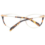Emilio Pucci Brown Women Glasses Frame with full-rim plastic construction and cat eye style, featuring a branded case included.