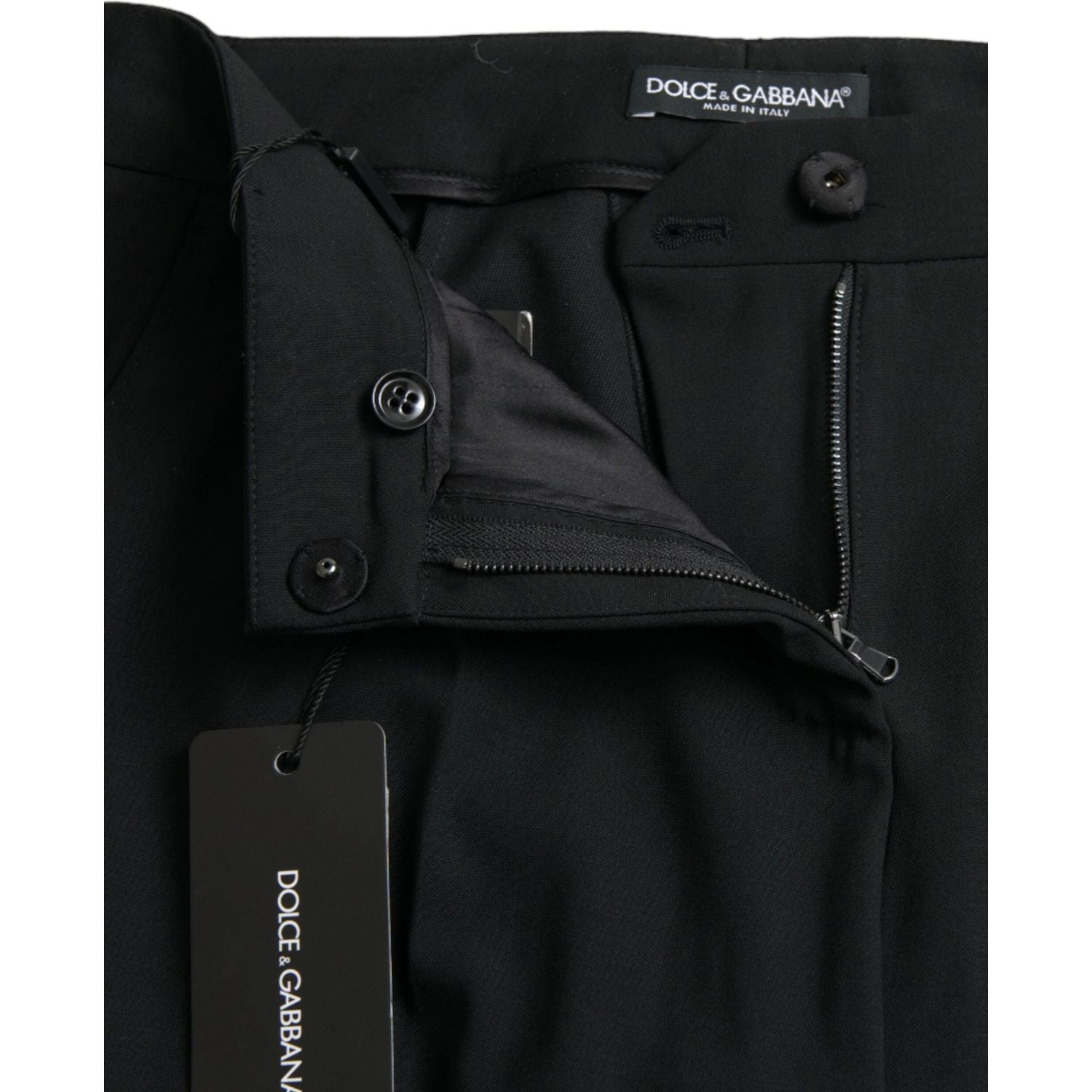 优雅锥形羊毛裤