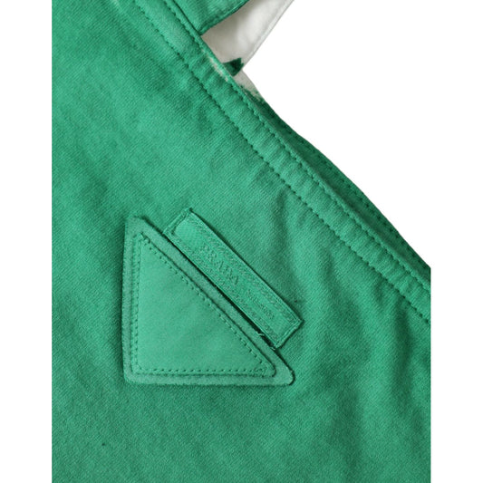 Prada Elegant Green Fabric Tote Bag Prada Sea Green