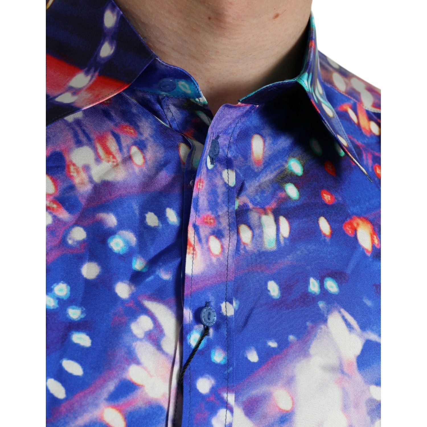 紫色 Luminarie 真丝修身 MARTINI 衬衫