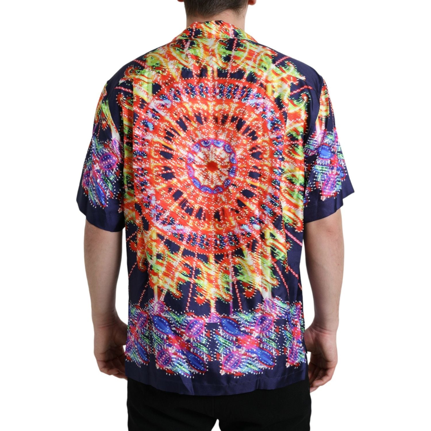 多色 Luminarie 真丝休闲衬衫