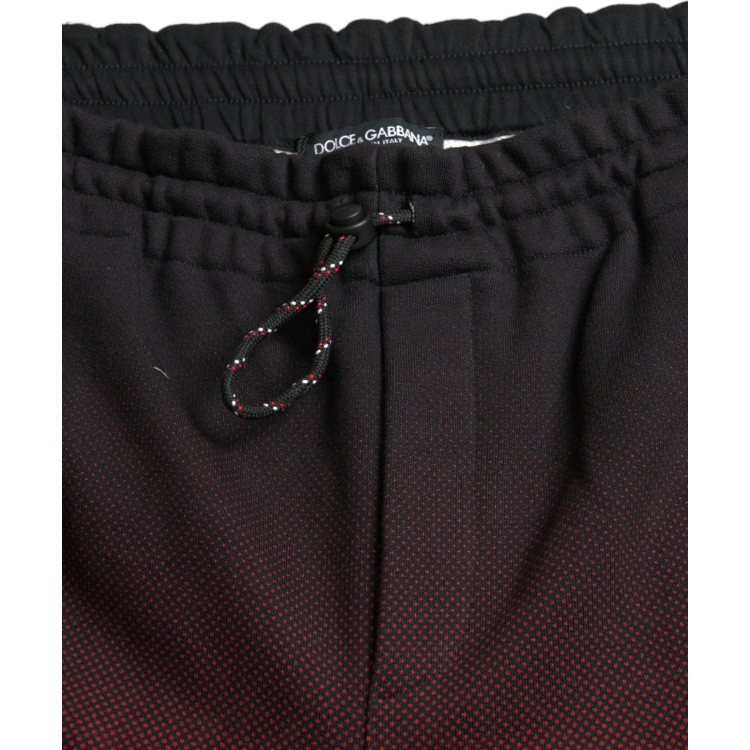 红色豹纹棉质百慕大短裤